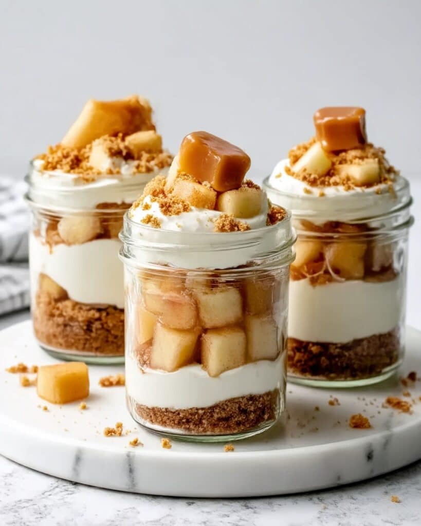 No-Bake Apple Cheesecake Jars Recipe