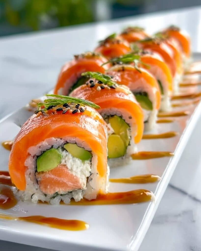 Lemon Basil Salmon Rolls Recipe