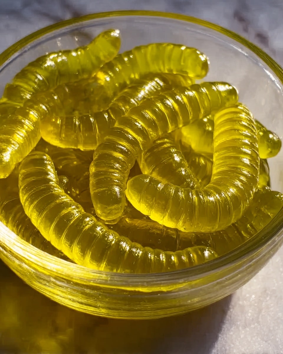 Dill Pickle Gummy Worms Recipe - Recipe Image