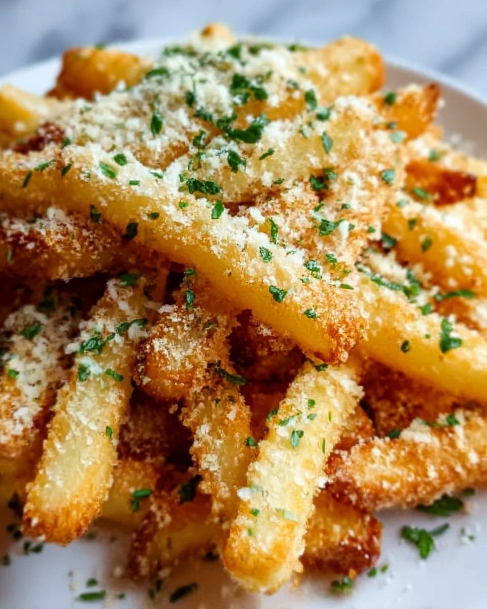 Crispy Baked Parmesan Garlic Fries Recipe - Recipe Image