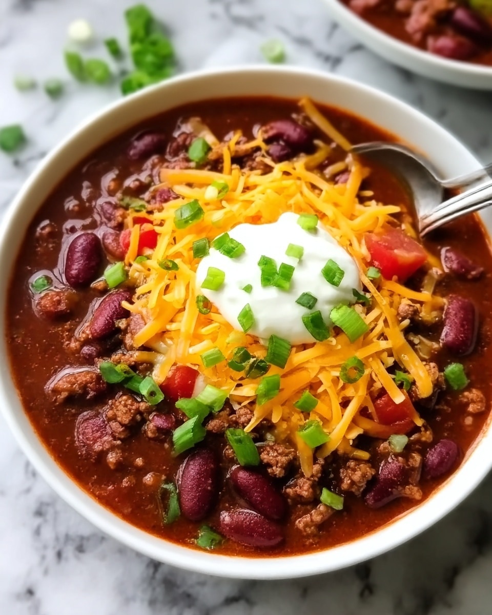 Hearty Beef Chili with Beans and Spices Recipe - Recipe Image