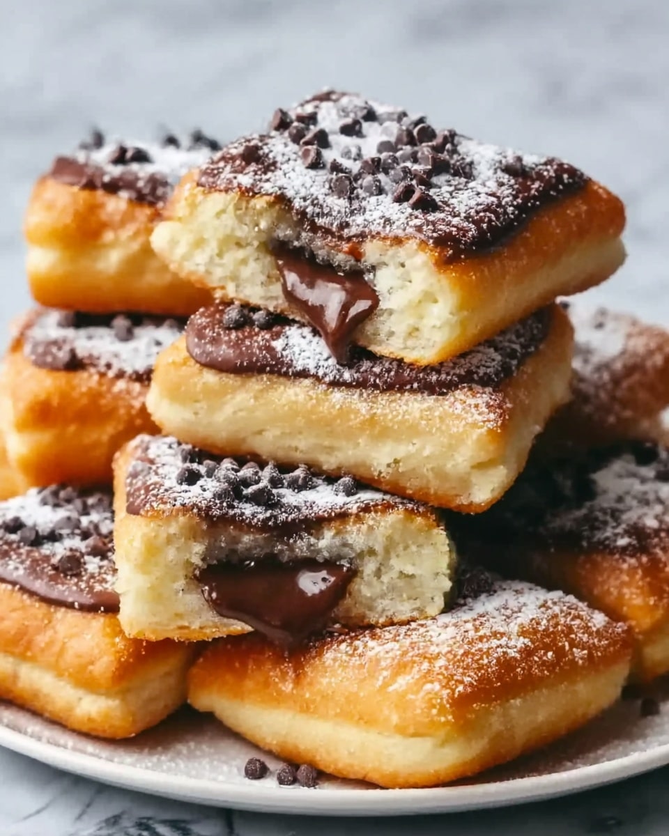 Air Fryer Nutella Stuffed Beignets Recipe - Recipe Image