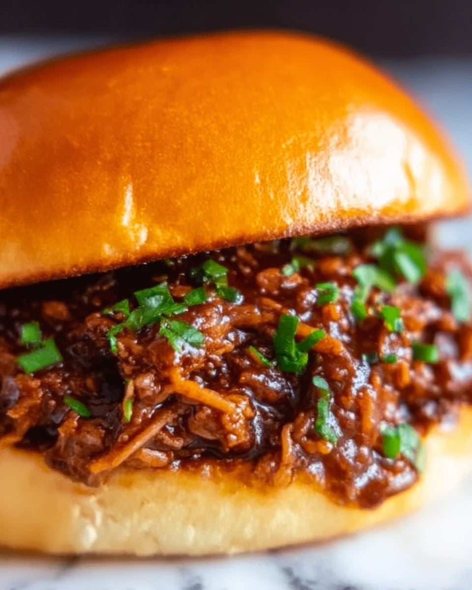 Korean Beef Sloppy Joes Recipe - Recipe Image