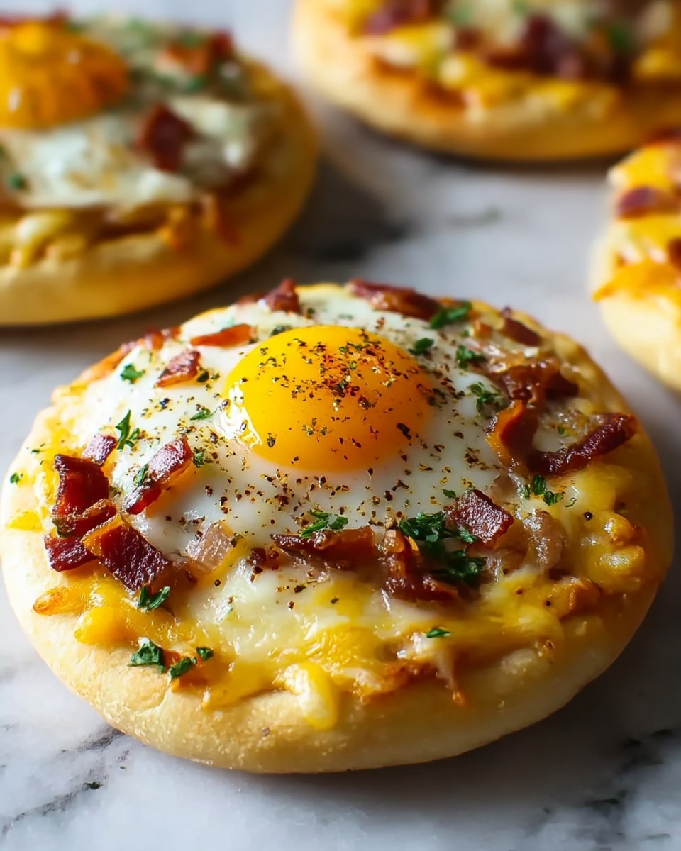 English Muffin Breakfast Pizza Recipe - Recipe Image