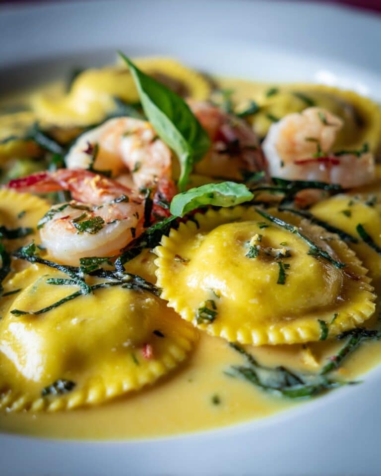 Lobster Ravioli in a Zesty Lemon Butter Sauce Recipe