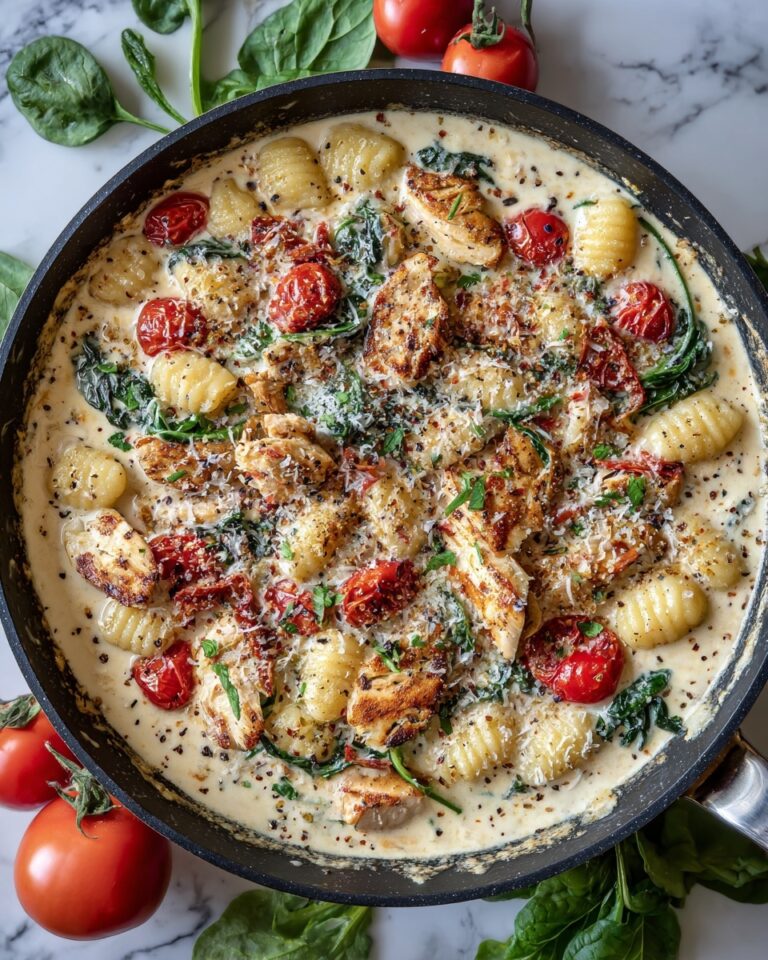 Garlic Chicken Gnocchi Skillet Recipe