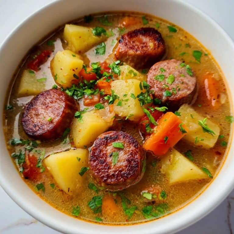 Creamy Cajun Potato Soup with Andouille Sausage Recipe