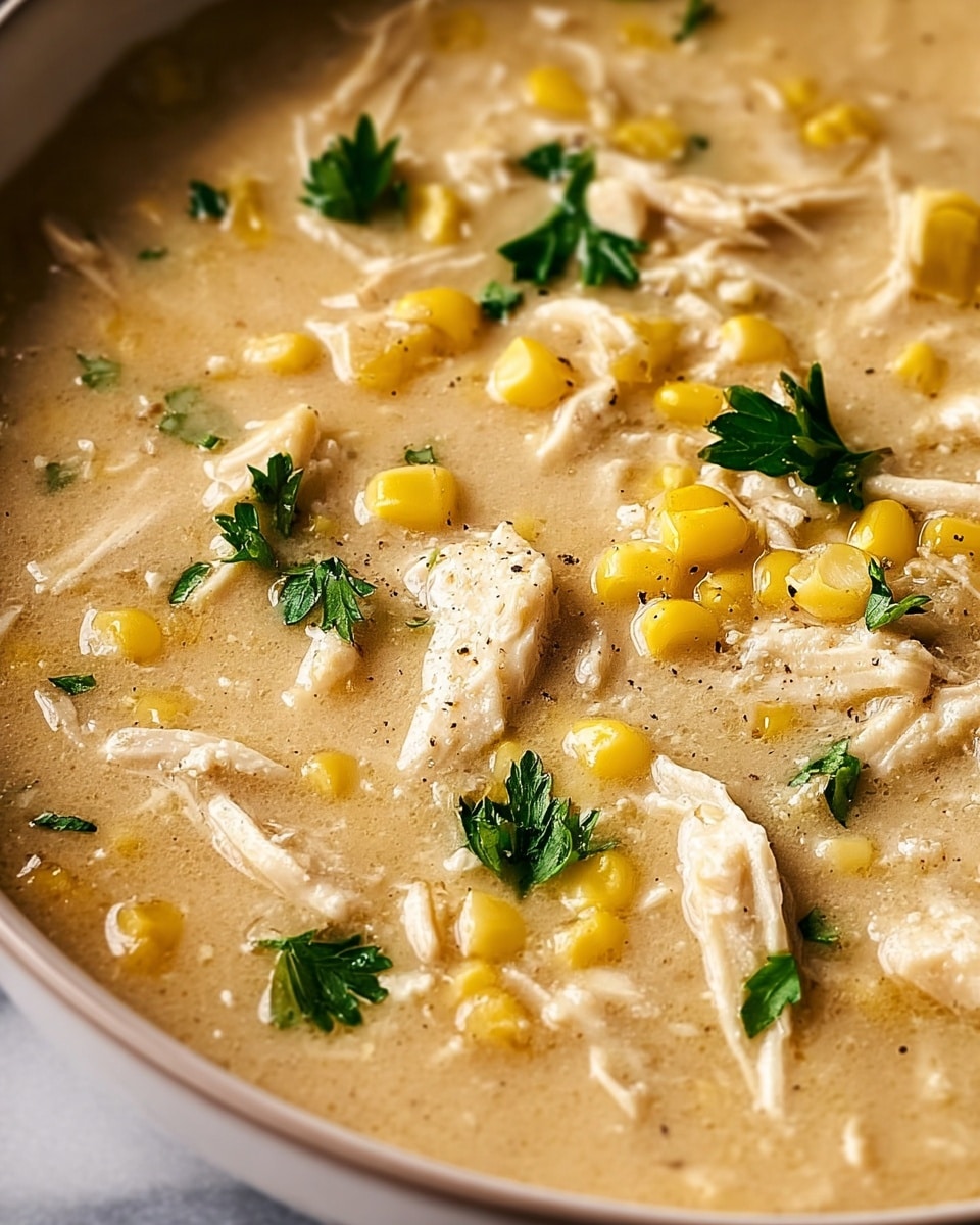 Creamy White Chicken Chili with Corn Recipe - Recipe Image