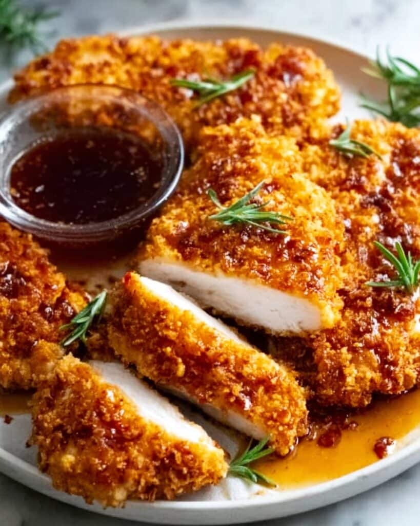 Golden Crunchy Hot Honey Chicken Recipe