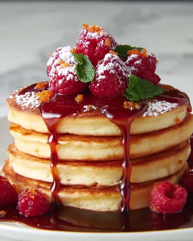 Raspberry Carrot Cake Pancakes Recipe