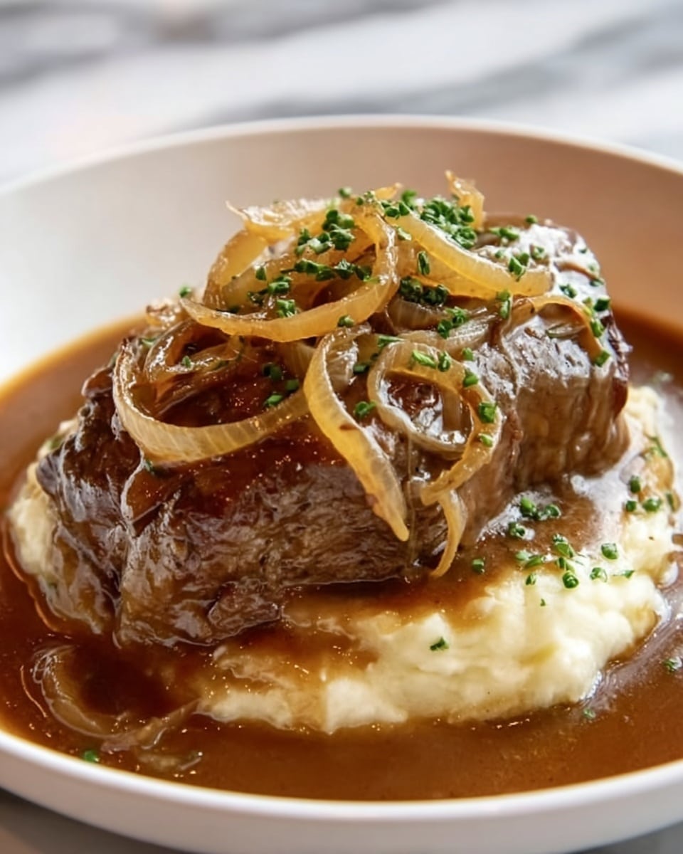 Savory French Onion Pot Roast Recipe - Recipe Image