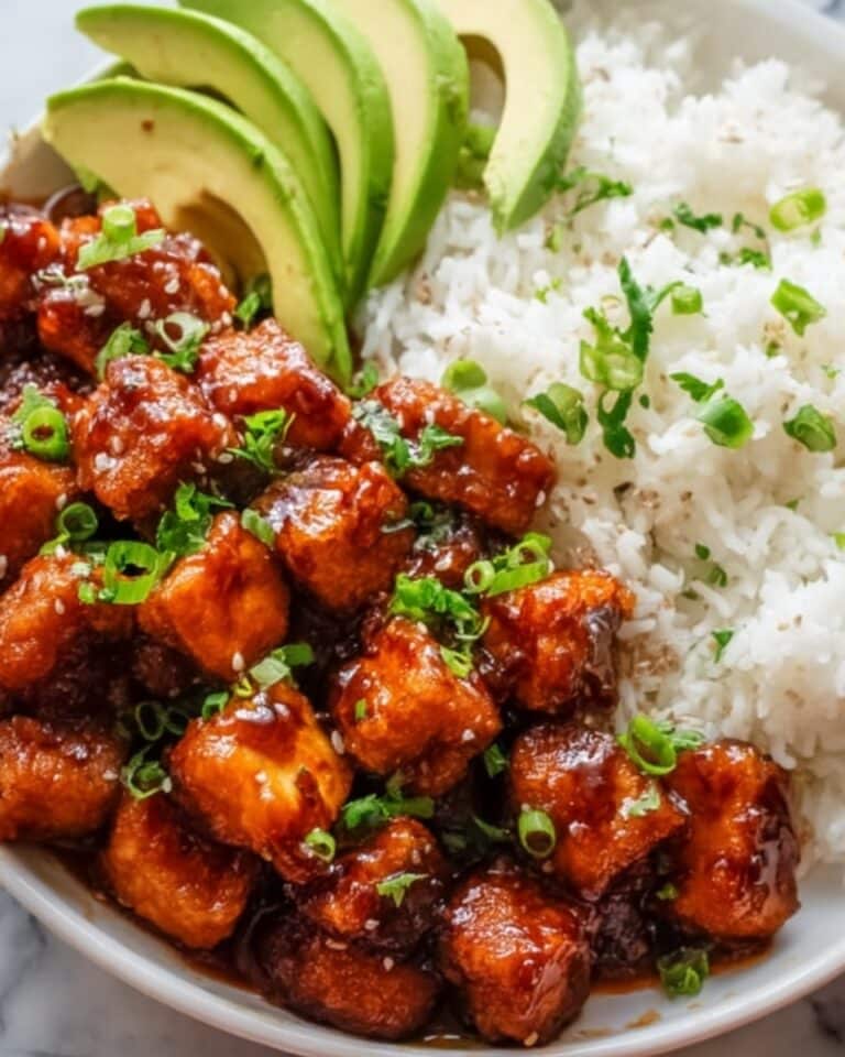 Hot Honey Chicken Bowls with Roasted Zucchini, Summer Squash, and Avocado Recipe