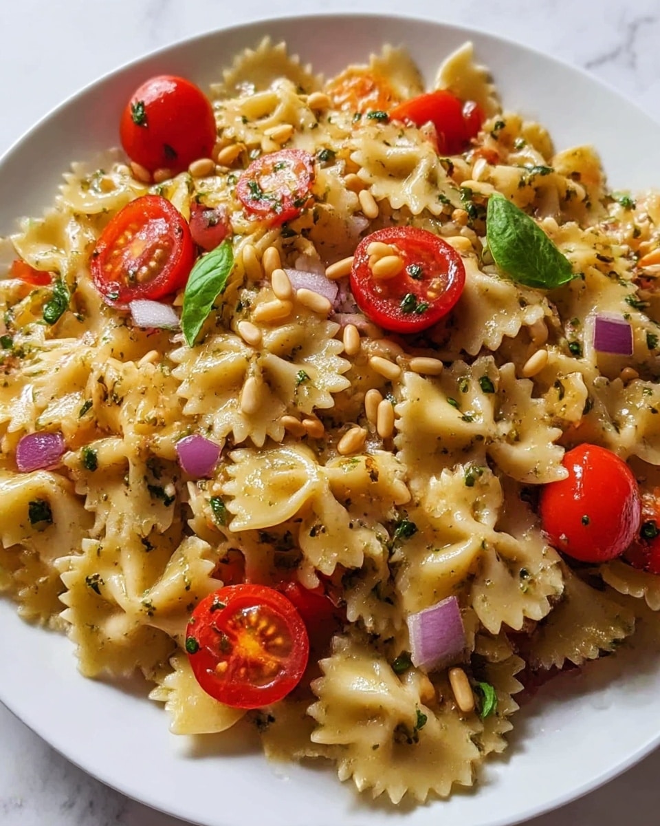 Bruschetta Pasta Salad Recipe - Recipe Image