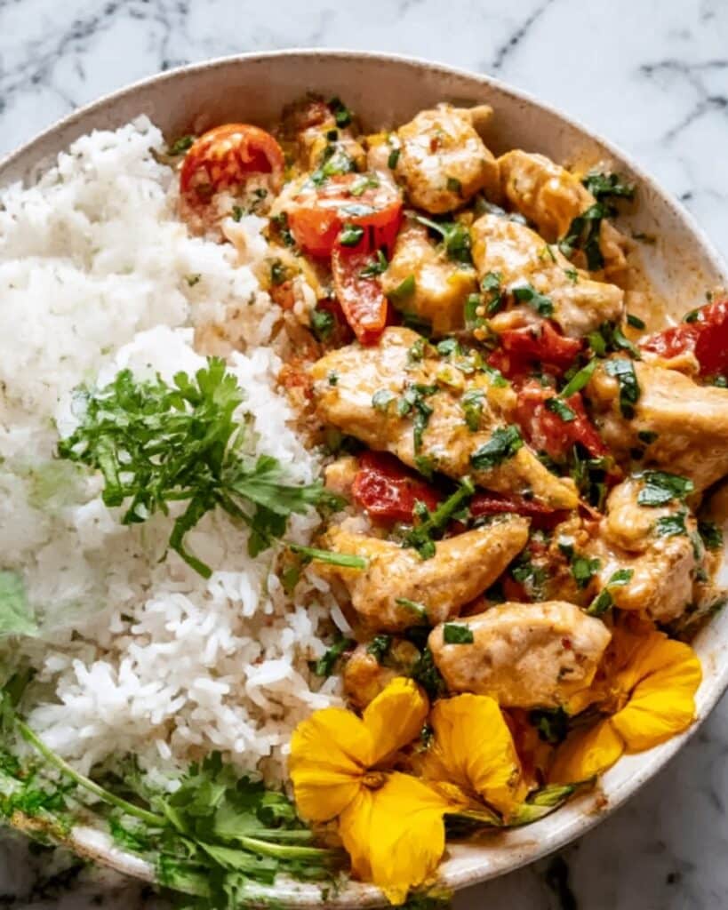 Simple Spicy Summer Coconut Chicken Curry Recipe