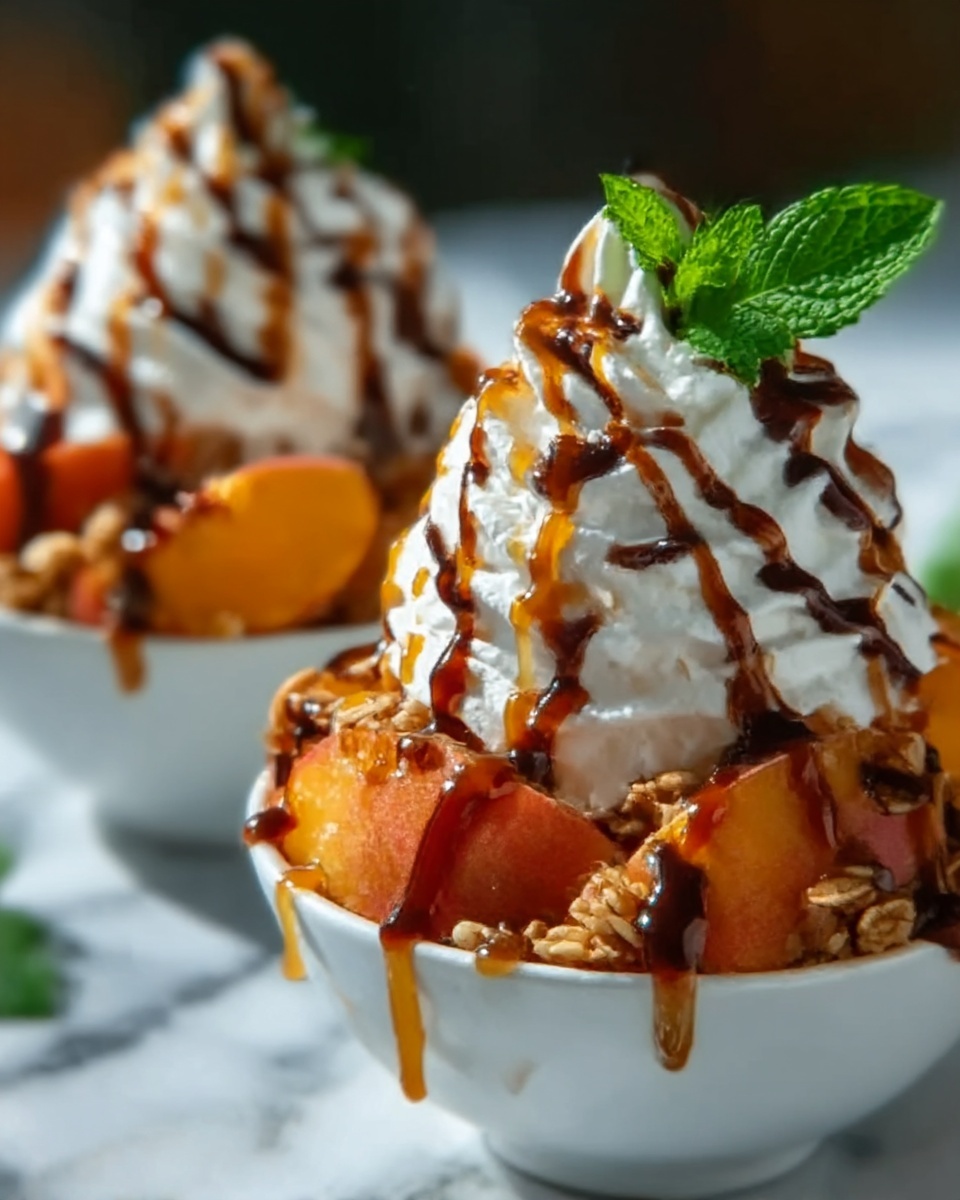 Grilled Peach Sundaes Recipe - Recipe Image