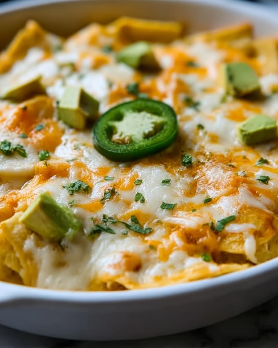 Green Chile and Extra Cheese Chilaquiles Recipe