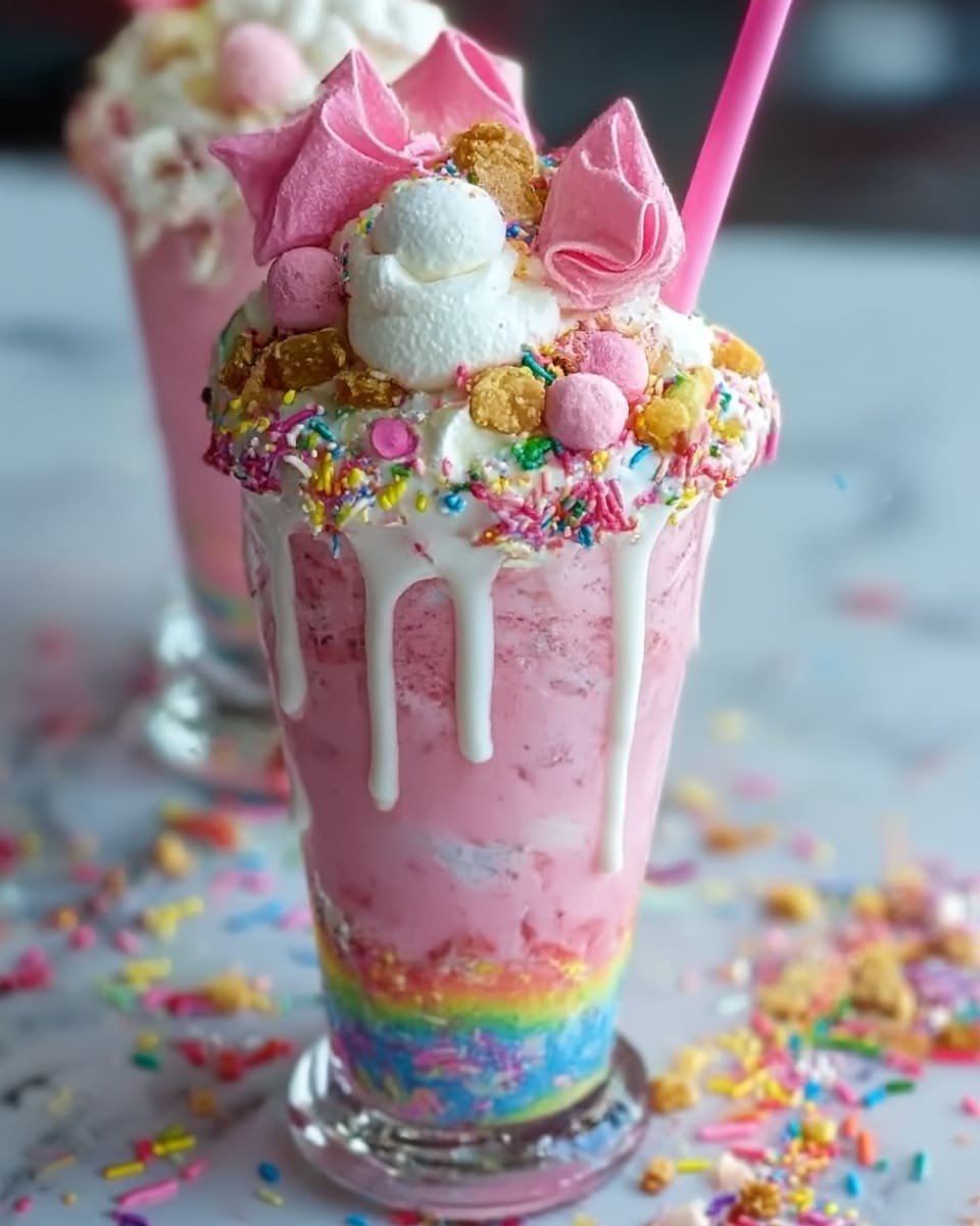 Unicorn Fantasy Freakshakes Recipe - Recipe Image