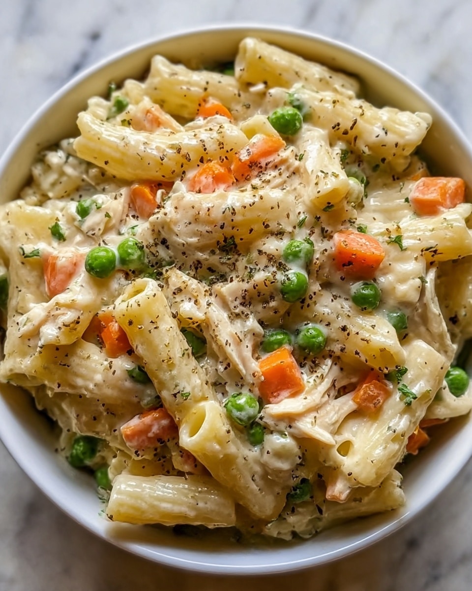 Chicken Pot Pie Pasta Recipe - Recipe Image