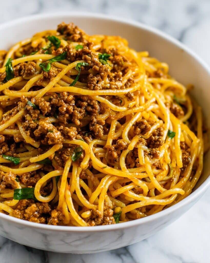 One-Pot Creamy Beef and Garlic Butter Pasta Recipe