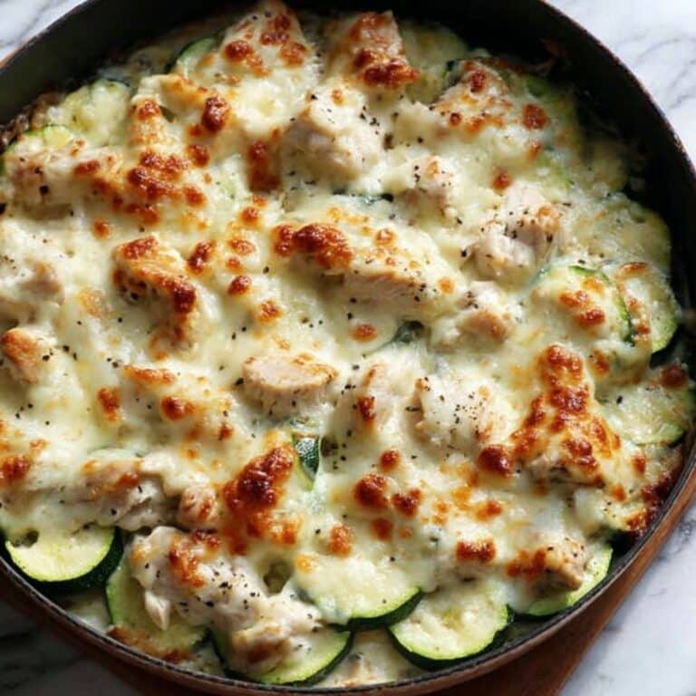 Cheesy Chicken Zucchini Casserole Recipe