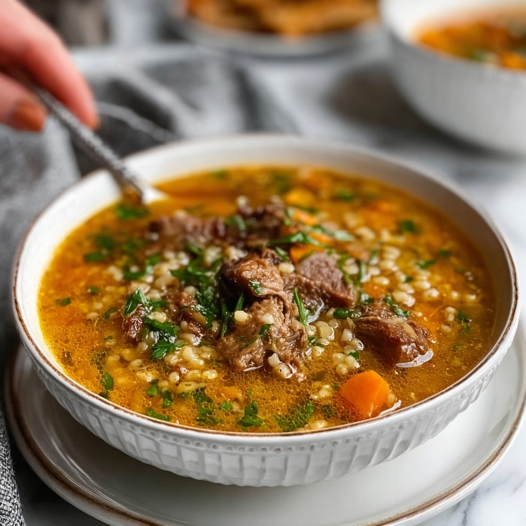 Hearty Beef Barley Soup Recipe