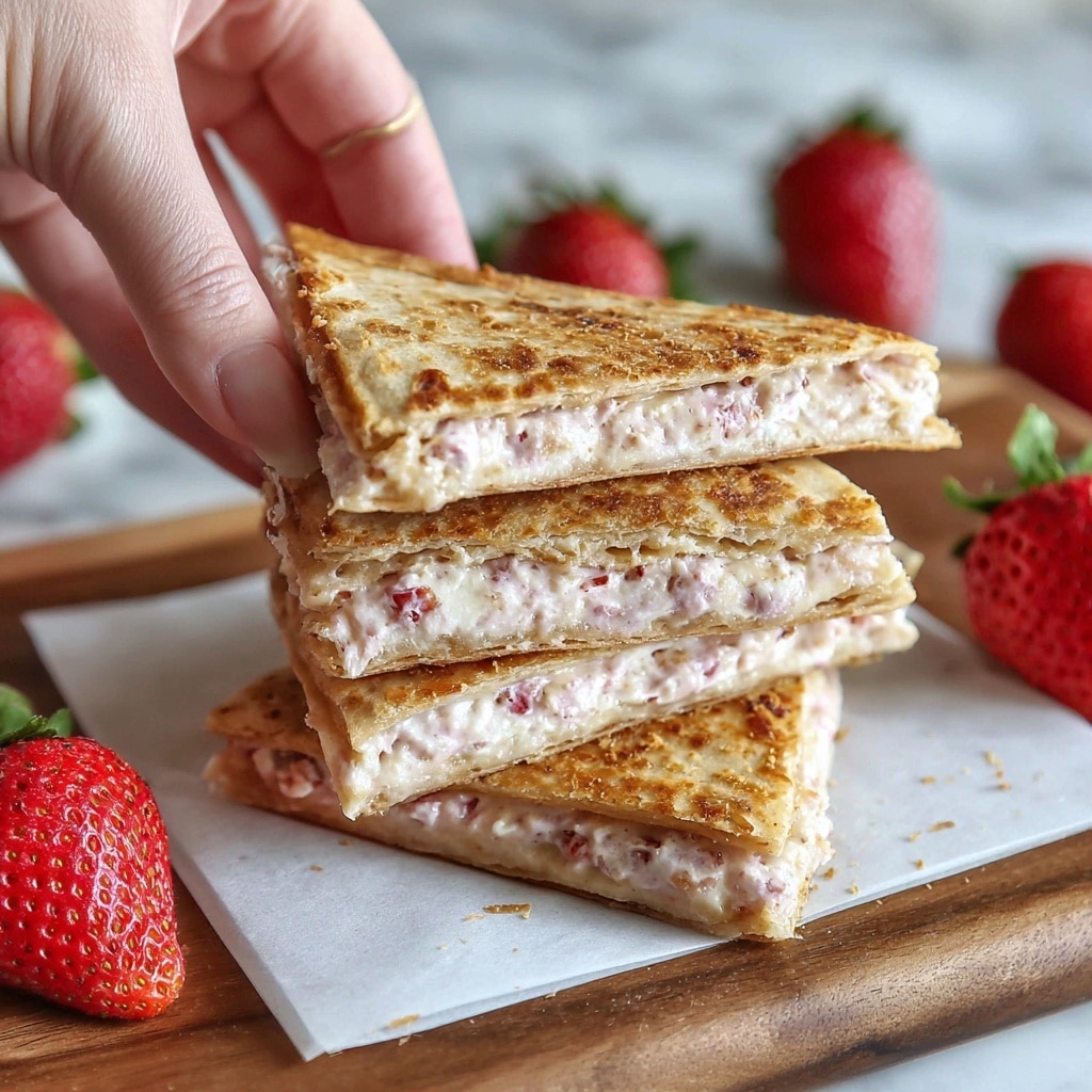 Strawberry Cheesecake Quesadillas Recipe