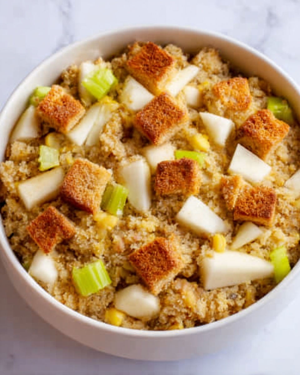 Cornbread Stuffing with Apples Recipe - Recipe Image
