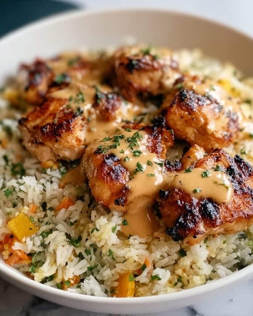 Smothered Chicken and Rice Bake Recipe