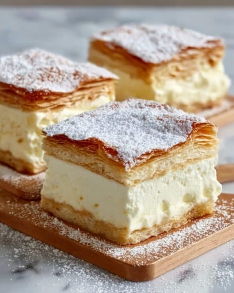 Vanilla Custard Cream Squares Recipe