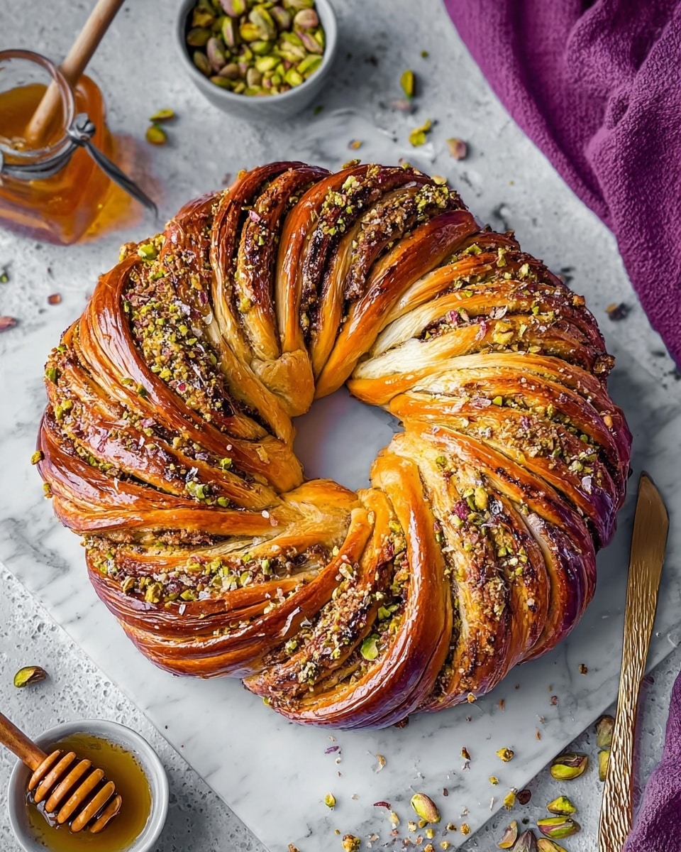 Honey Pistachio Babka Bread That Will Wow Your Guests Recipe - Recipe Image