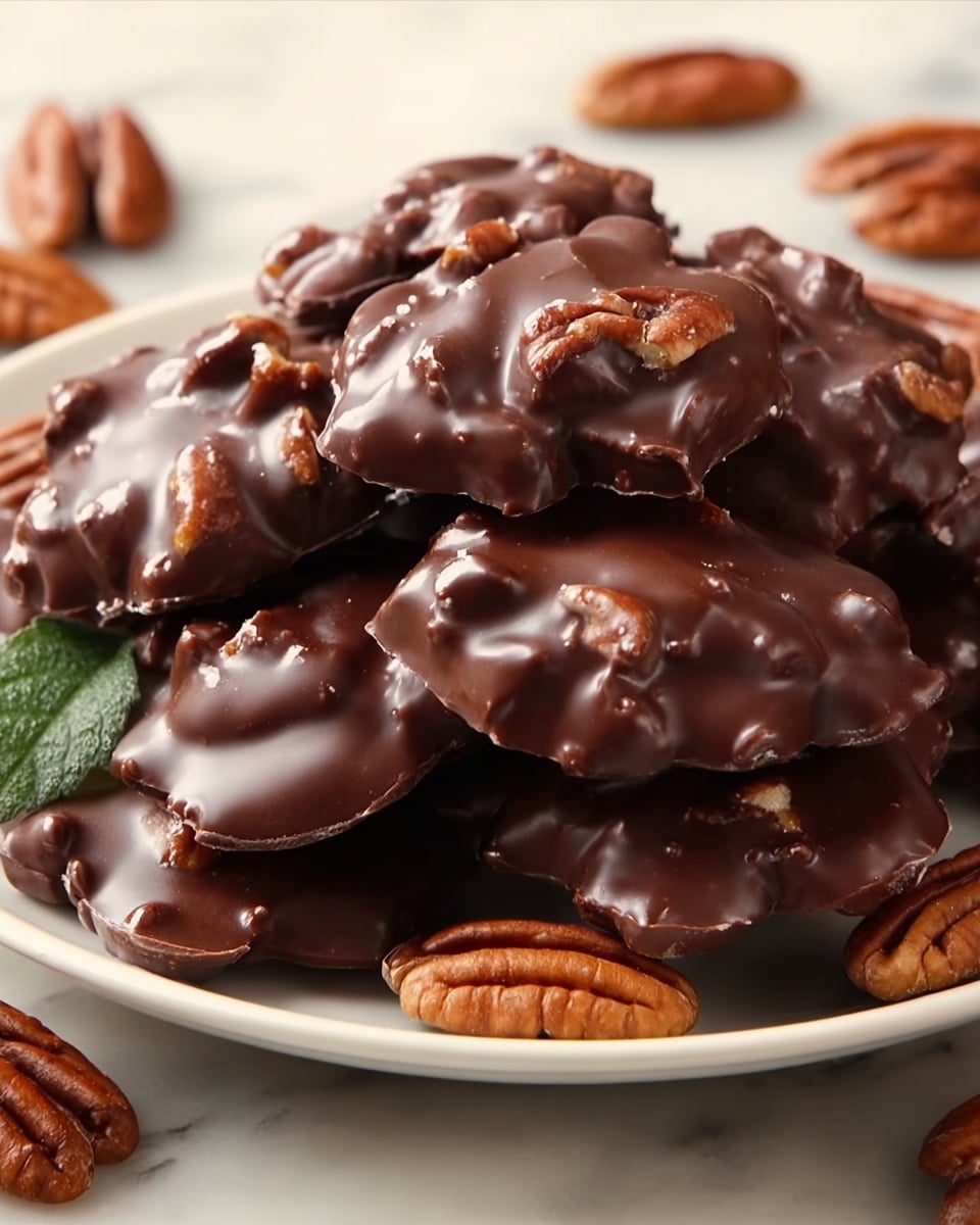 Chocolate Pecan Turtle Clusters Recipe - Recipe Image