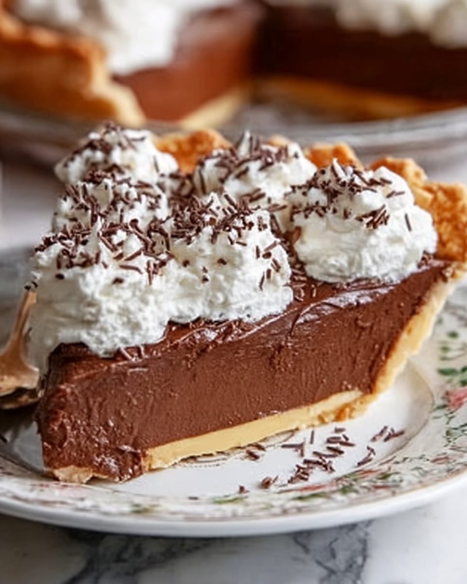 Easy Chocolate Pie Recipe - Recipe Image