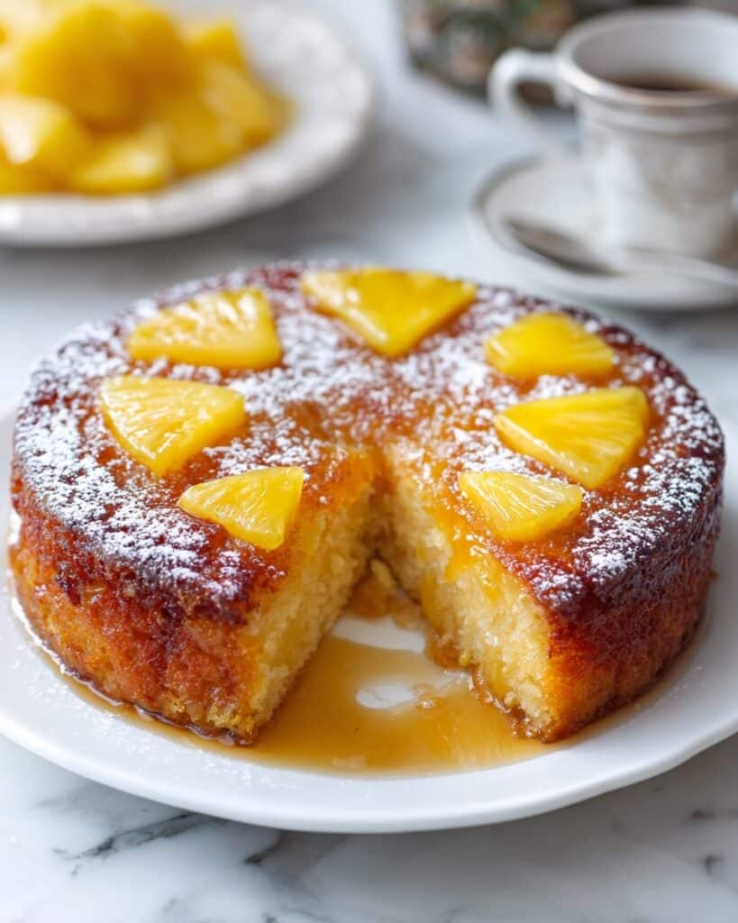 Pineapple Juice Cake with Pineapple Glaze Recipe
