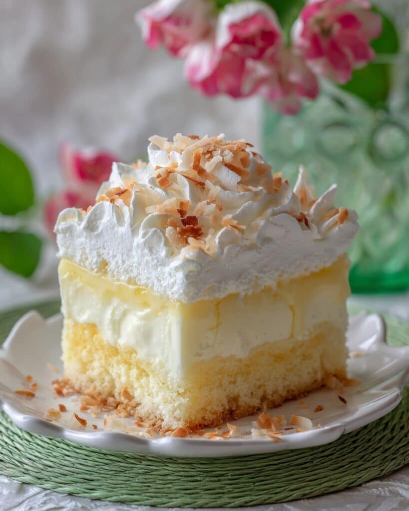 Hawaiian Pineapple Coconut Poke Cake Recipe