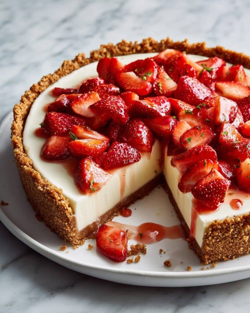 Fresh Strawberry Pie with Pretzel Pecan Crust Recipe