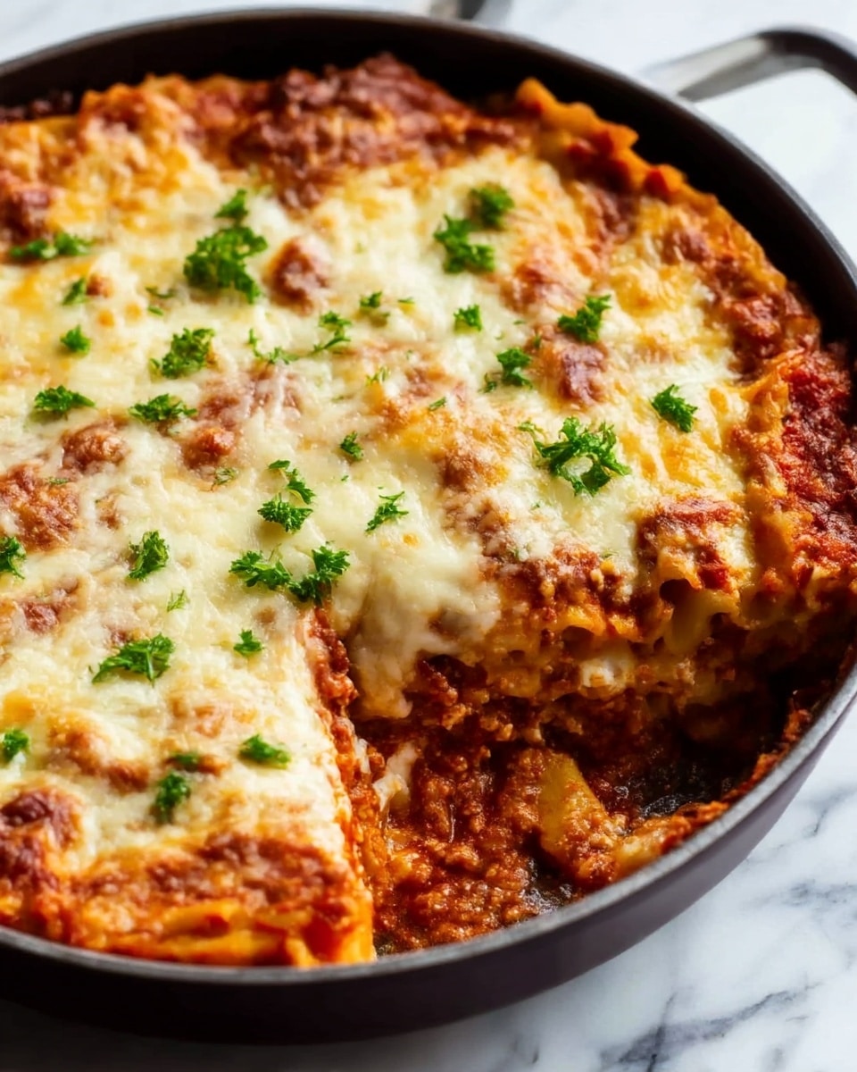 Classic Homemade Lasagna with Meat and Cheese Recipe - Recipe Image