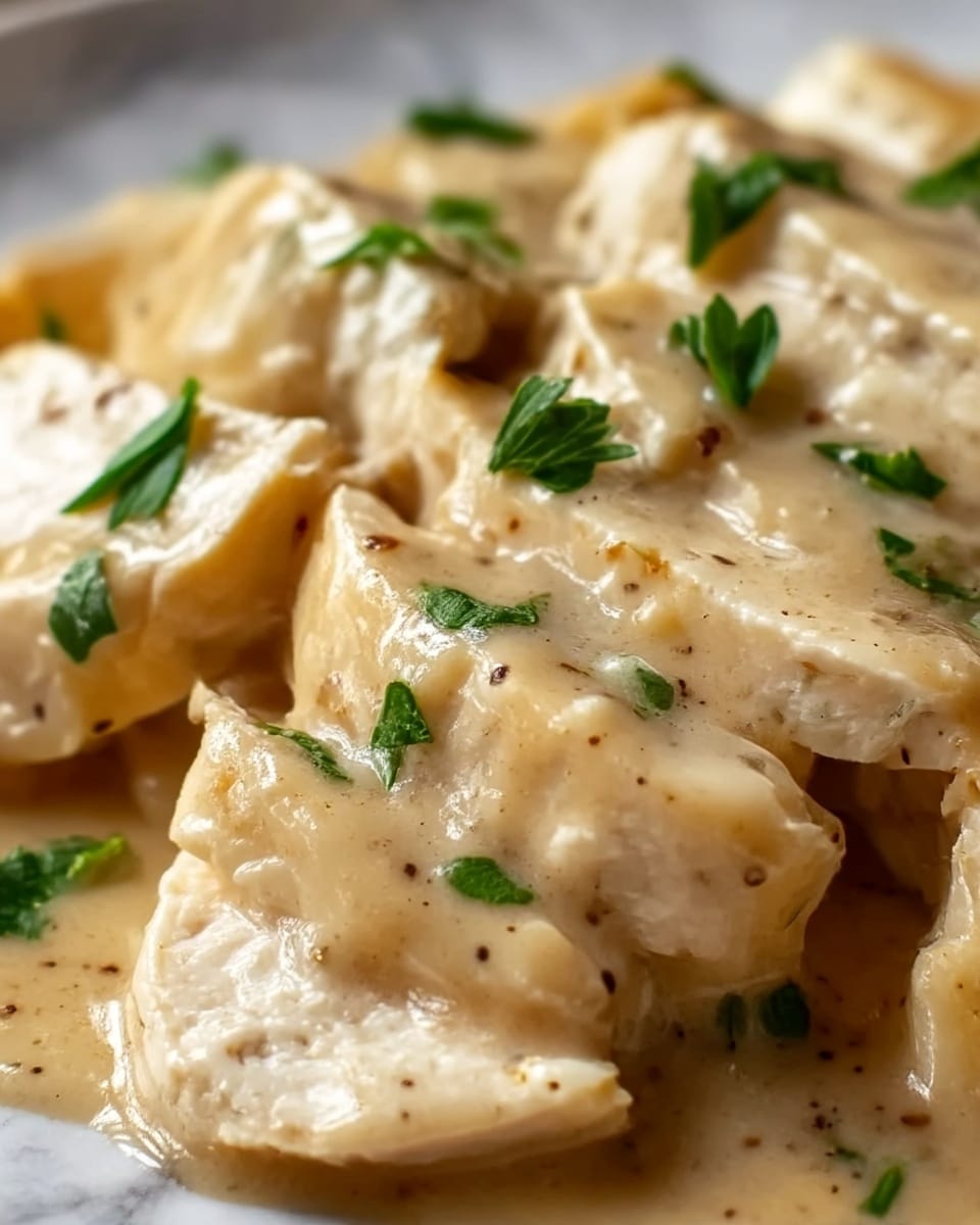 Slow Cooker Creamy Chicken & Gravy Recipe - Recipe Image