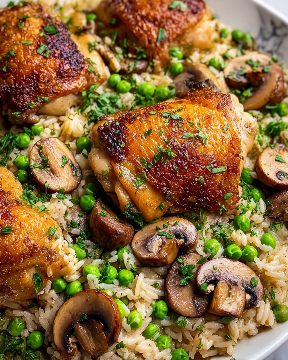 One Pan Chicken & Rice Casserole Recipe - Recipe Image