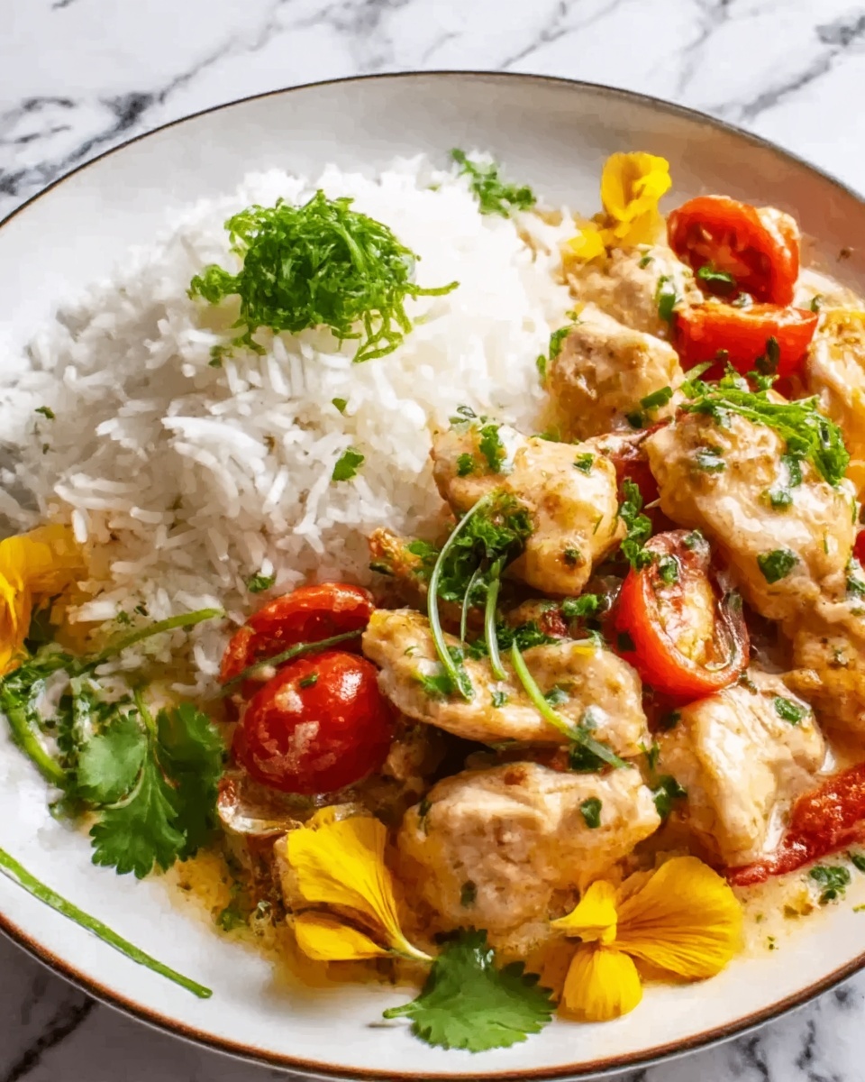 Simple Spicy Summer Coconut Chicken Curry Recipe - Recipe Image