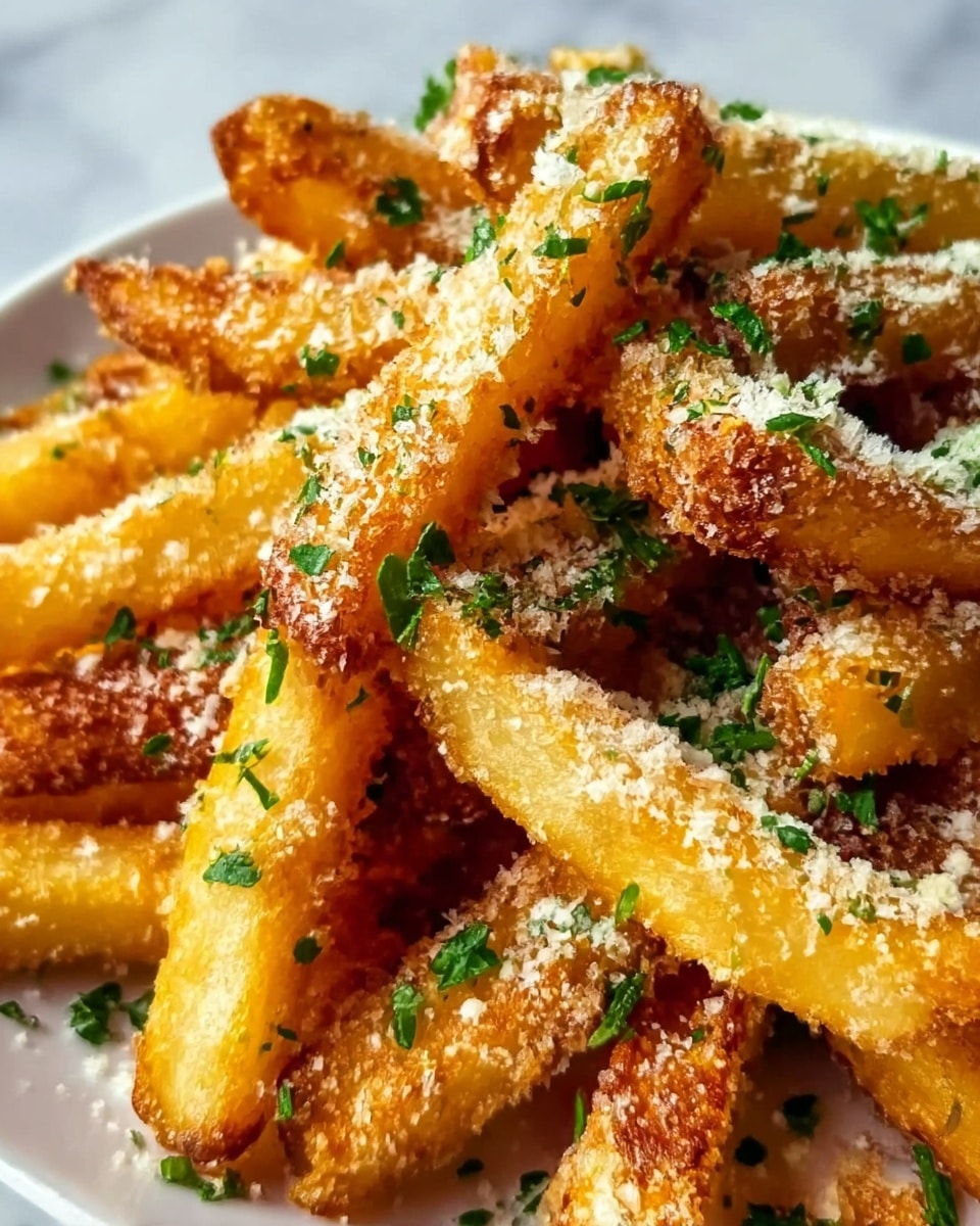 Crispy Baked Parmesan Garlic Fries Recipe - Recipe Image