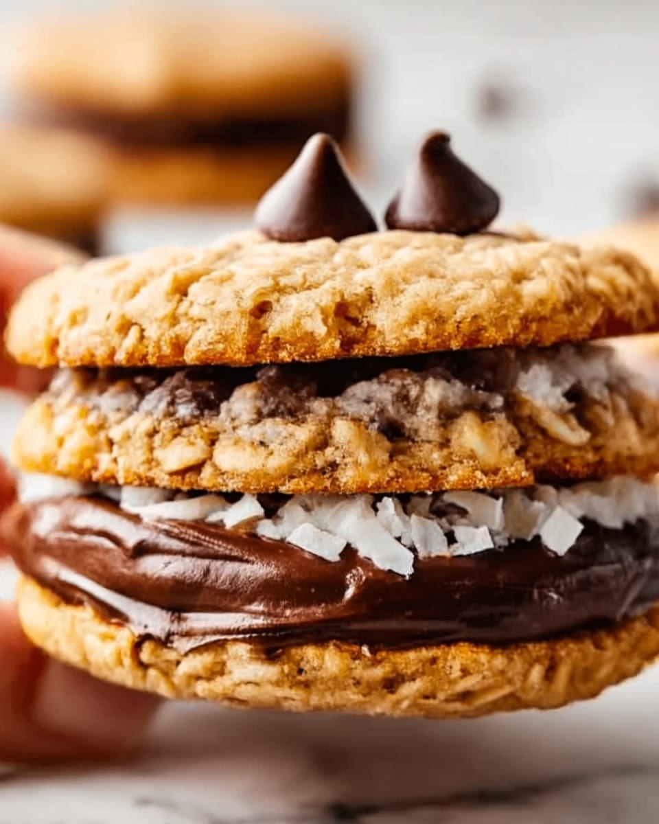 Chocolate Chip Coconut Sandwich Cookies Recipe - Recipe Image