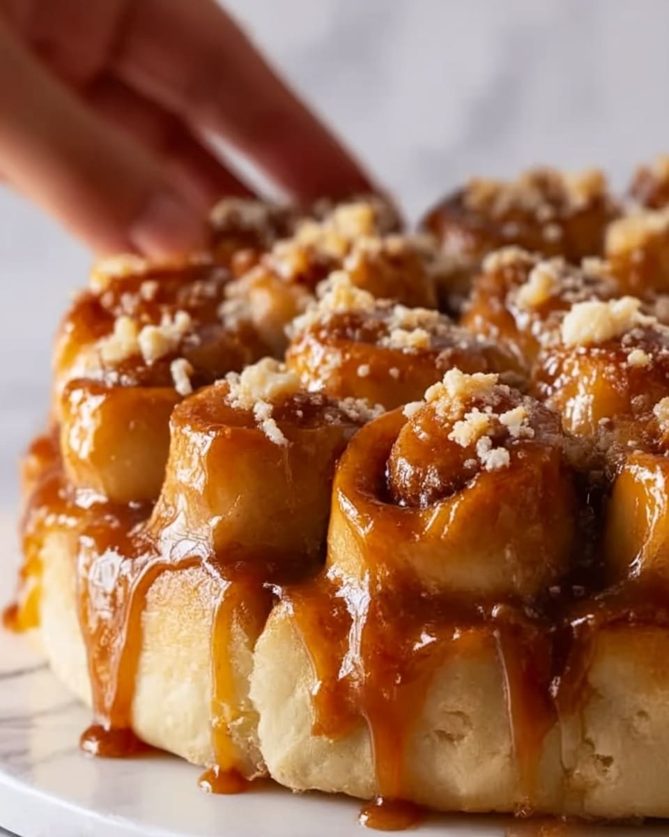 Caramel Apple Cinnamon Roll Dump Cake Recipe - Recipe Image