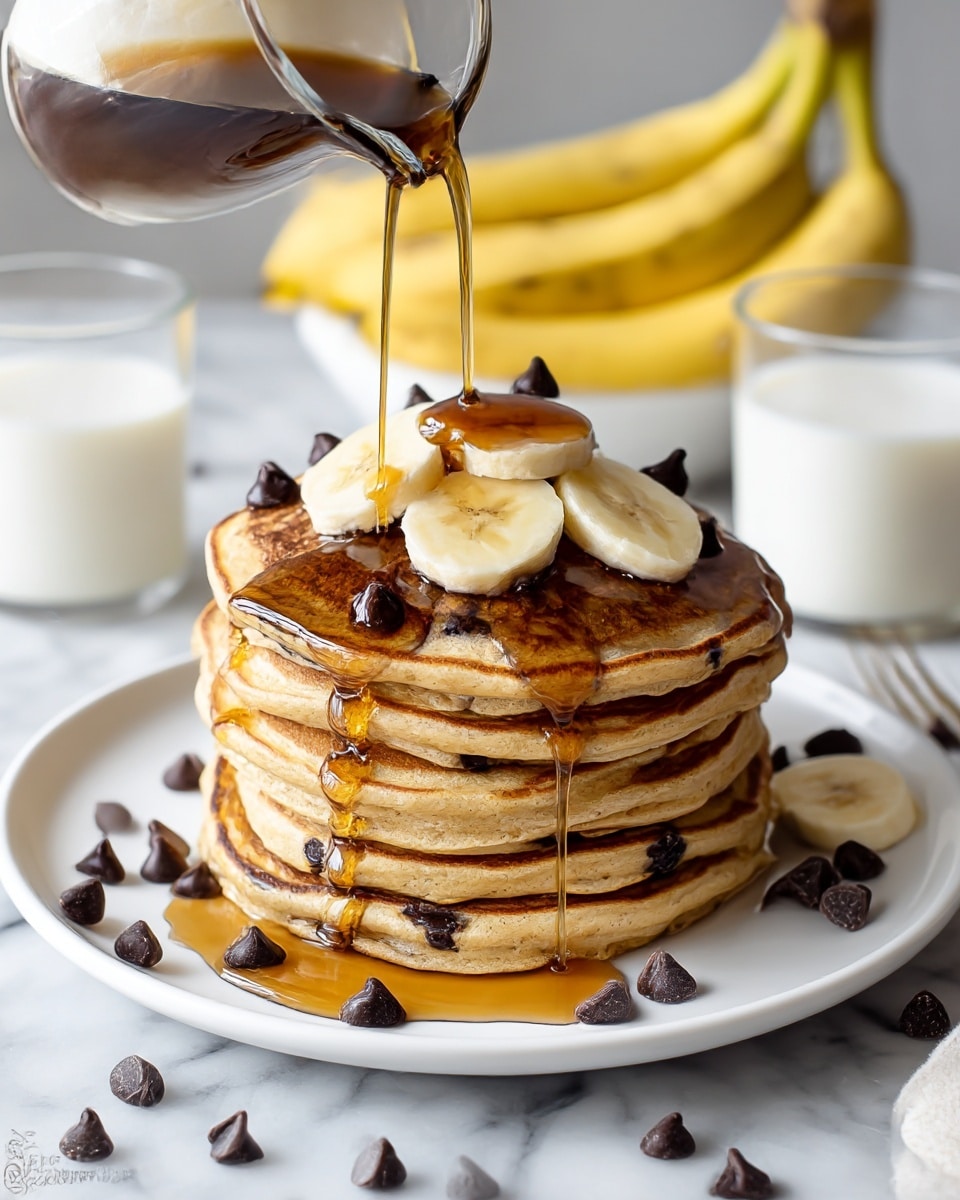 Chocolate Chip Banana Pancakes Recipe - Recipe Image