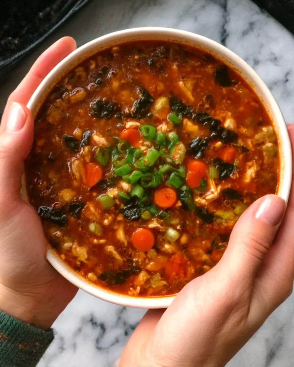 Vegetarian Hot and Sour Soup Recipe - Recipe Image