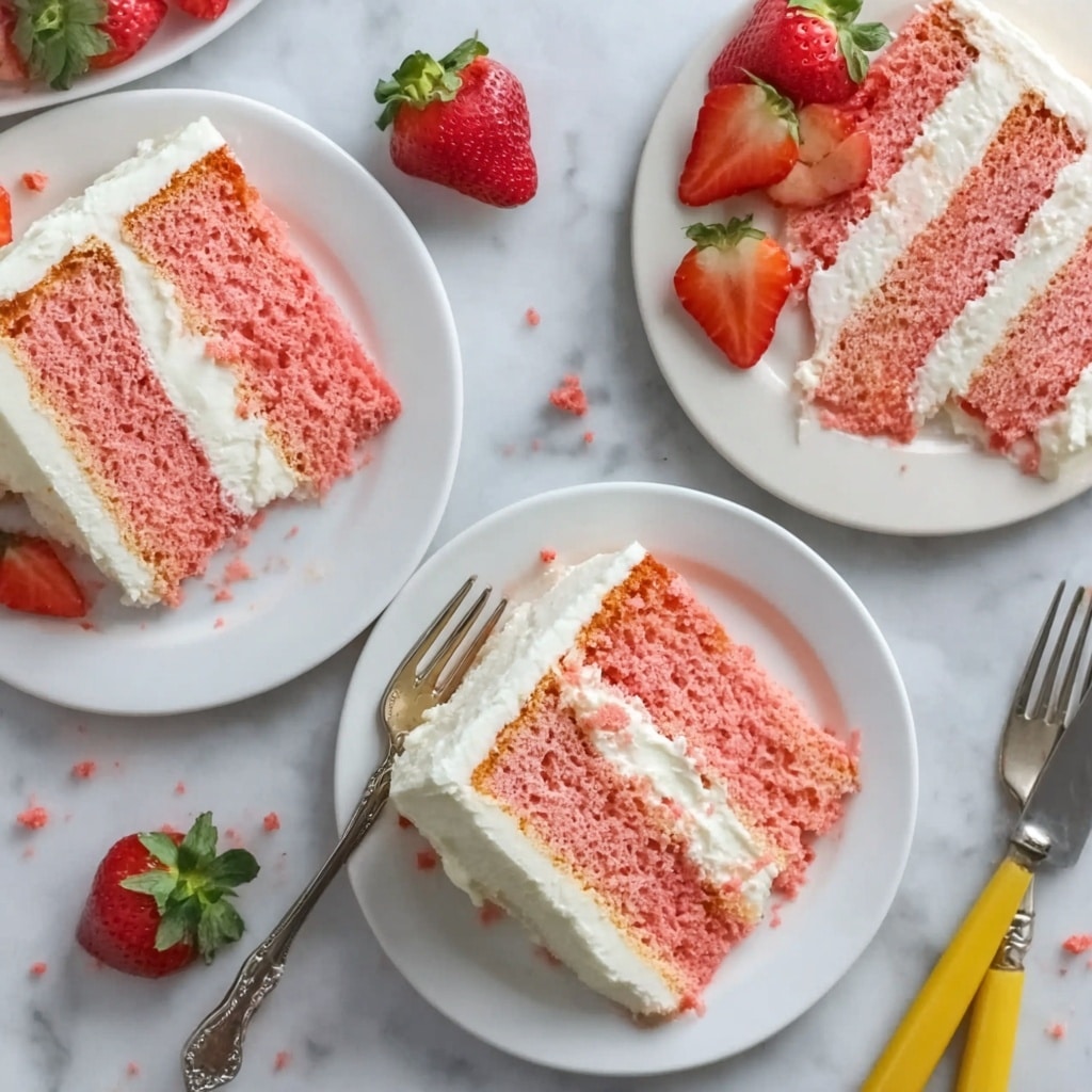 Strawberry Crunch Cake Recipe - Recipe Image