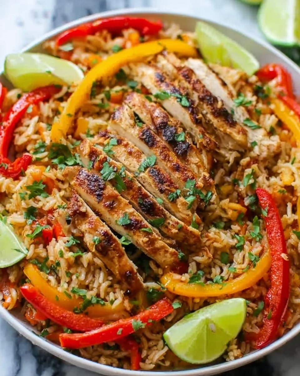 Chicken Fajita Rice Bowl (One Pan) Recipe - Recipe Image