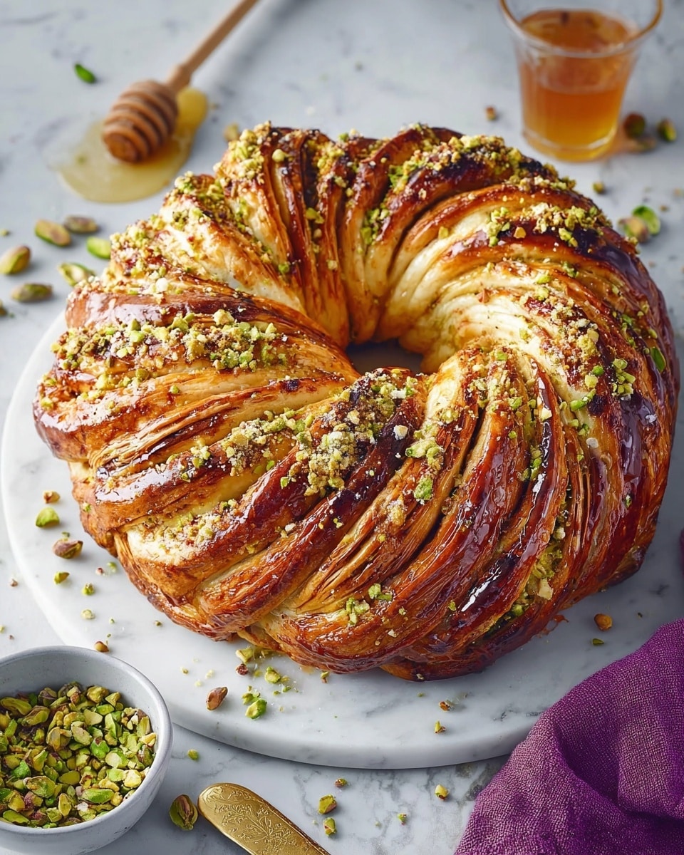 Honey Pistachio Babka Bread That Will Wow Your Guests Recipe - Recipe Image