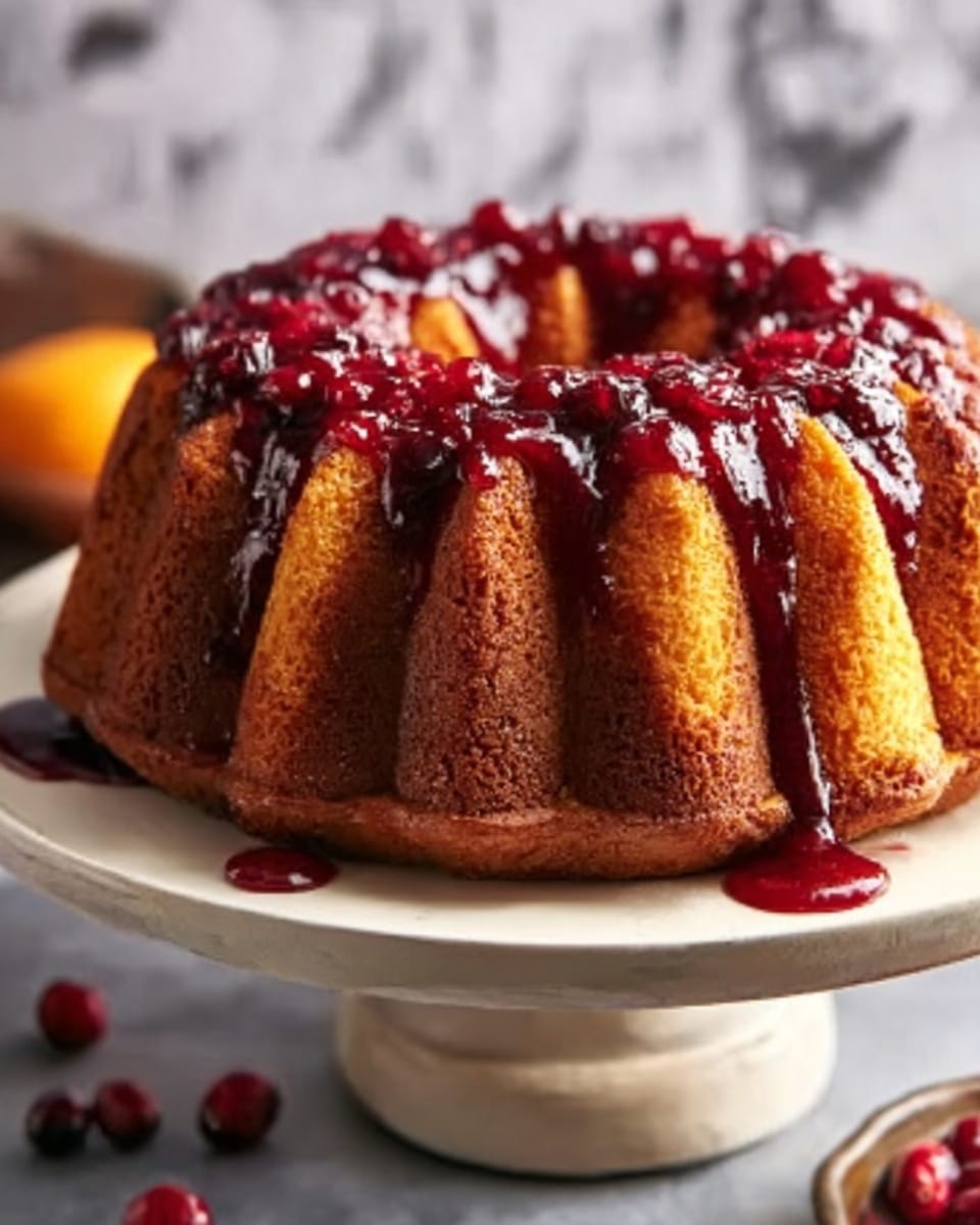 Cranberry Orange Bundt Cake Recipe - Recipe Image