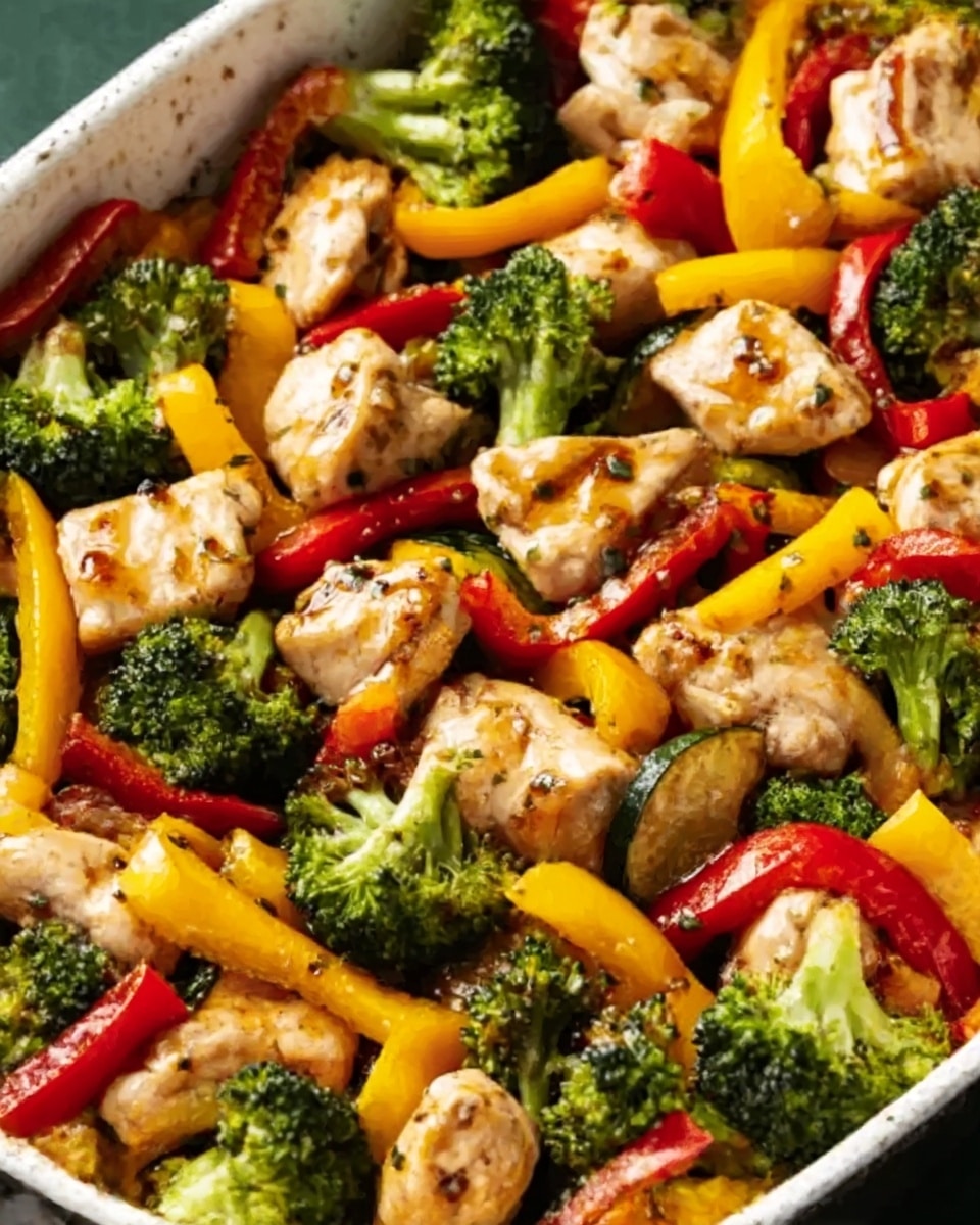 Healthy Chicken and Vegetables Skillet Recipe - Recipe Image