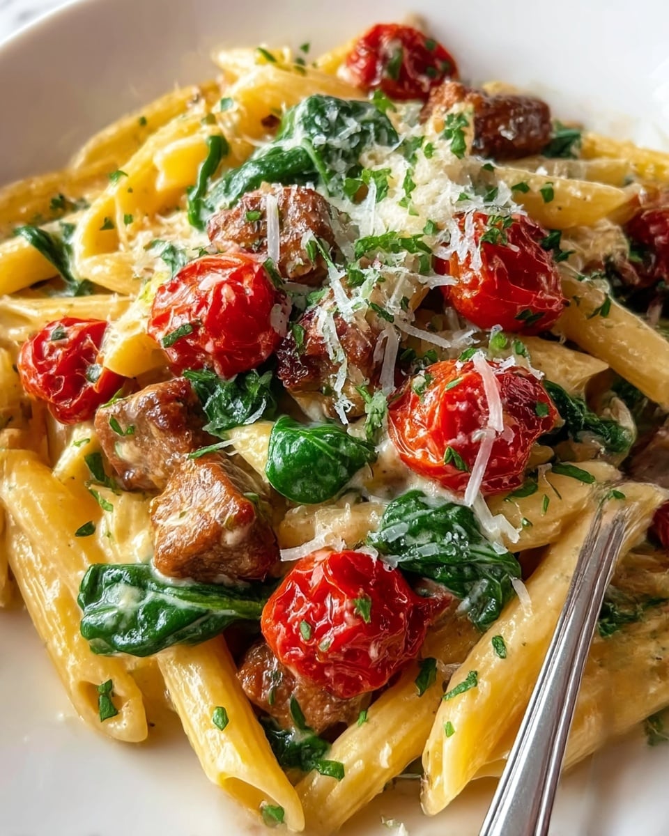 Creamy Sausage Pasta Recipe - Recipe Image